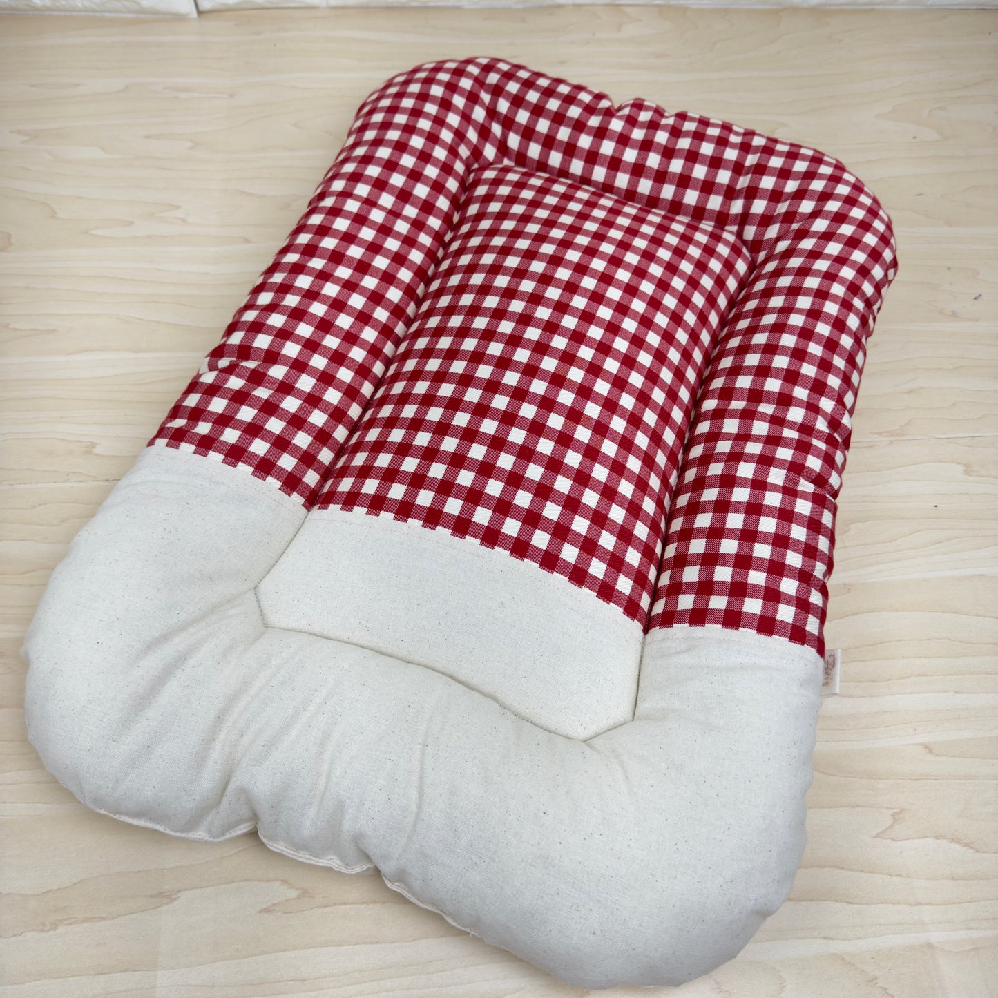 【送料無料】犬猫用 クレートマット Mサイズ｜キャリー・おでかけにも便利 　ハーフギンガムチェック柄 　全５色