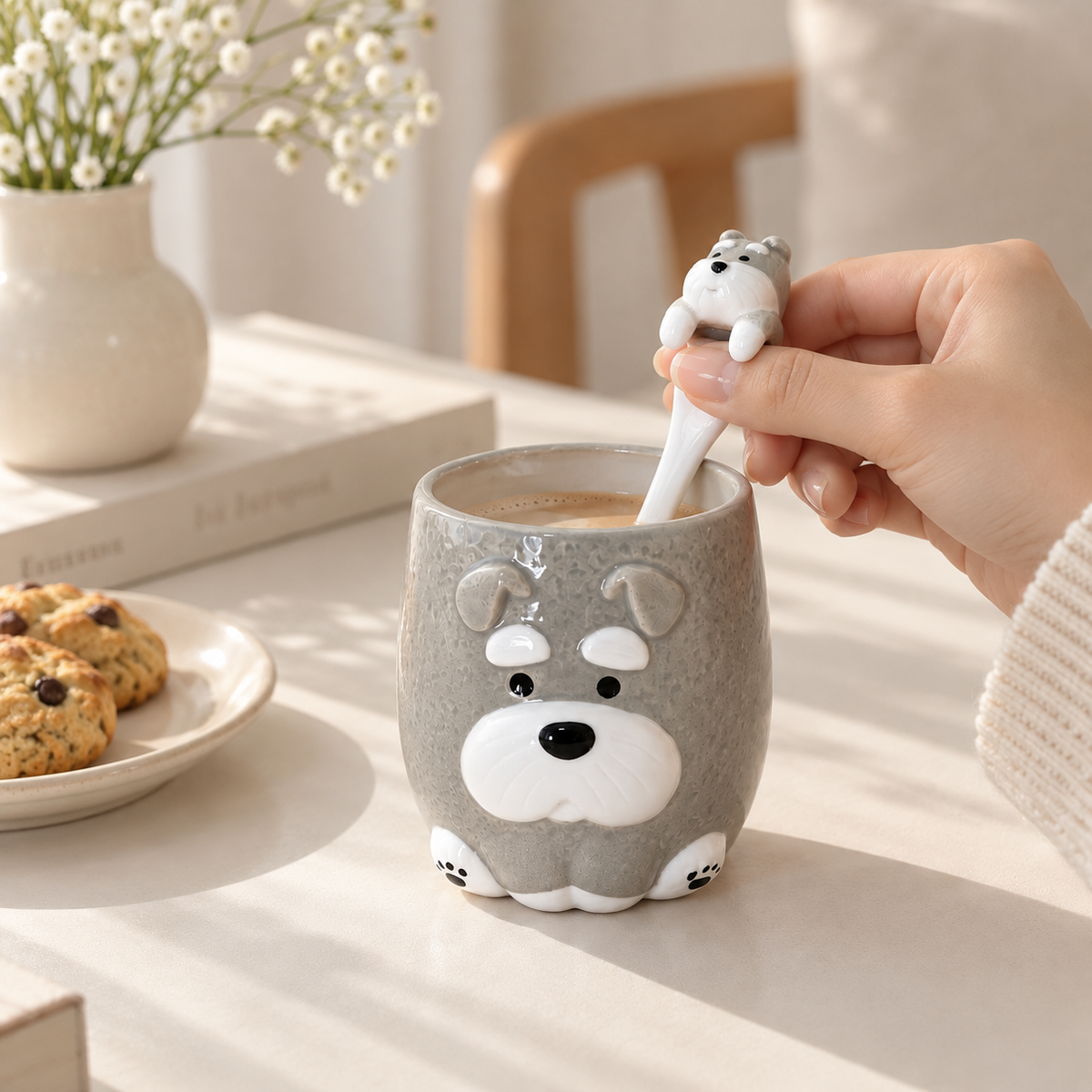 Little Buddy Mug｜わんわんマグ＆スプーンセット｜3デザイン｜送料無料