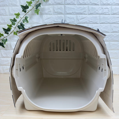 【送料無料】Mサイズ 犬猫用クレートカバー｜スポッとかぶせるやさしい目隠しカバー