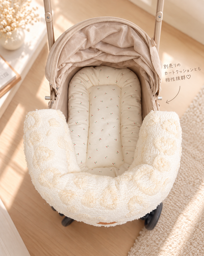 Puffy Heart Chin Rest Cushion｜ハートボアのペットカート顎のせクッション｜送料無料