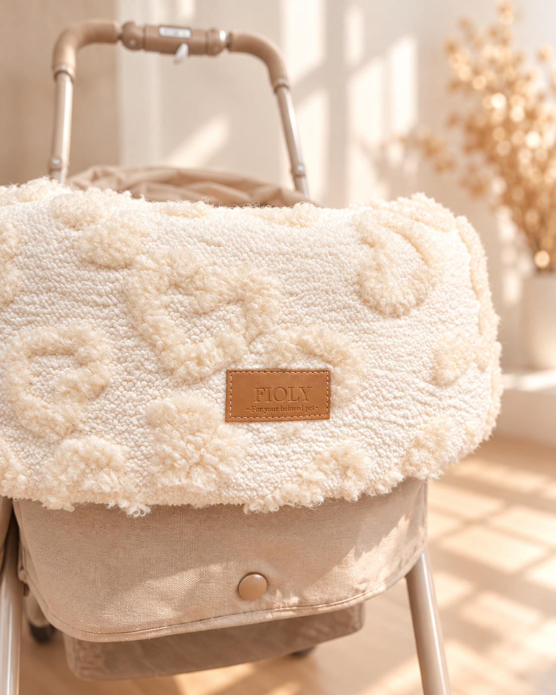 Puffy Heart Chin Rest Cushion｜ハートボアのペットカート顎のせクッション｜送料無料