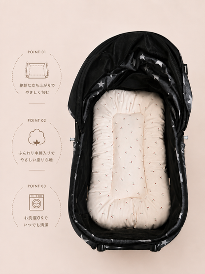 Mini Cherry Cart Cushion｜ペットカートクッション｜コットン100％｜4サイズ展開｜送料無料