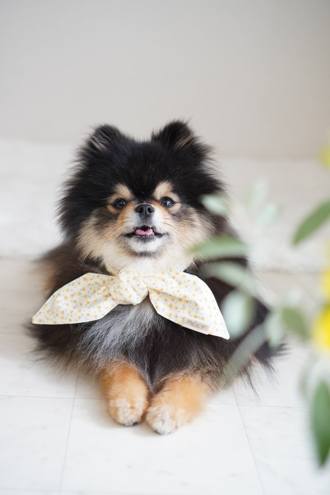 Breeze Bandana － ひんやりクールバンダナ － Yellow flower ｜ 送料無料 ｜ 4サイズ展開（XS/S/M/L）