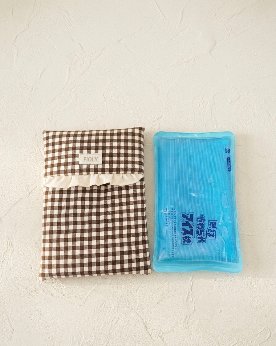 やさしくひんやり アイス枕カバー｜gingham check（アイスノン対応）【送料無料】
