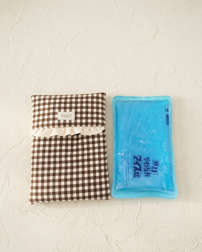 やさしくひんやり アイス枕カバー｜gingham check（アイスノン対応）【送料無料】