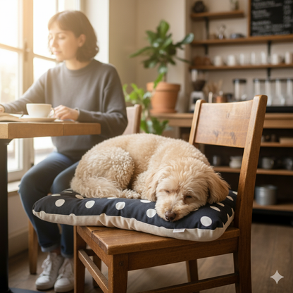 【送料無料】犬猫用 クレートマット Sサイズ｜キャリー・おでかけにも便利　ドット柄 　水玉柄
