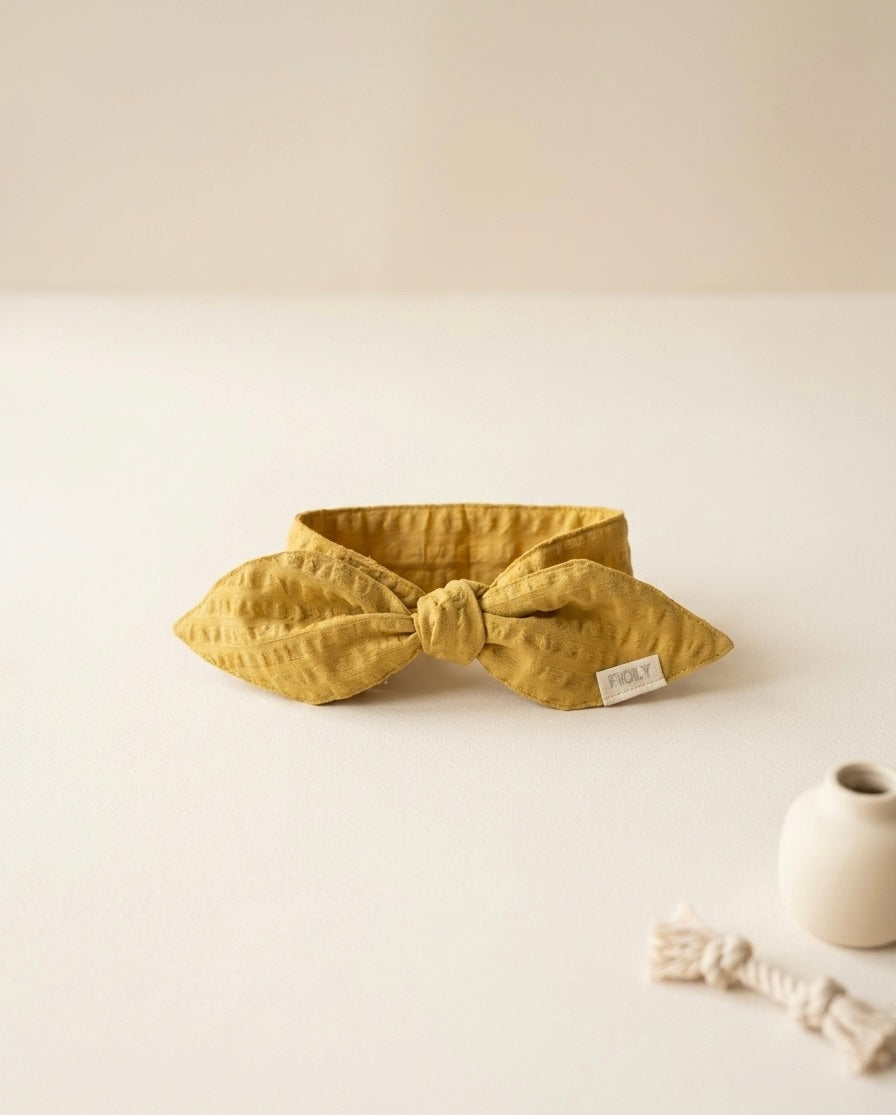 Breeze Bandana － ひんやりクールバンダナ － honey mustard ｜ 送料無料 ｜ 3サイズ展開（XS/S/M)）