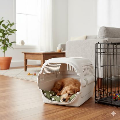 【送料無料】犬猫用 クレートマット Sサイズ｜キャリー・おでかけにも便利　ドット柄 　水玉柄