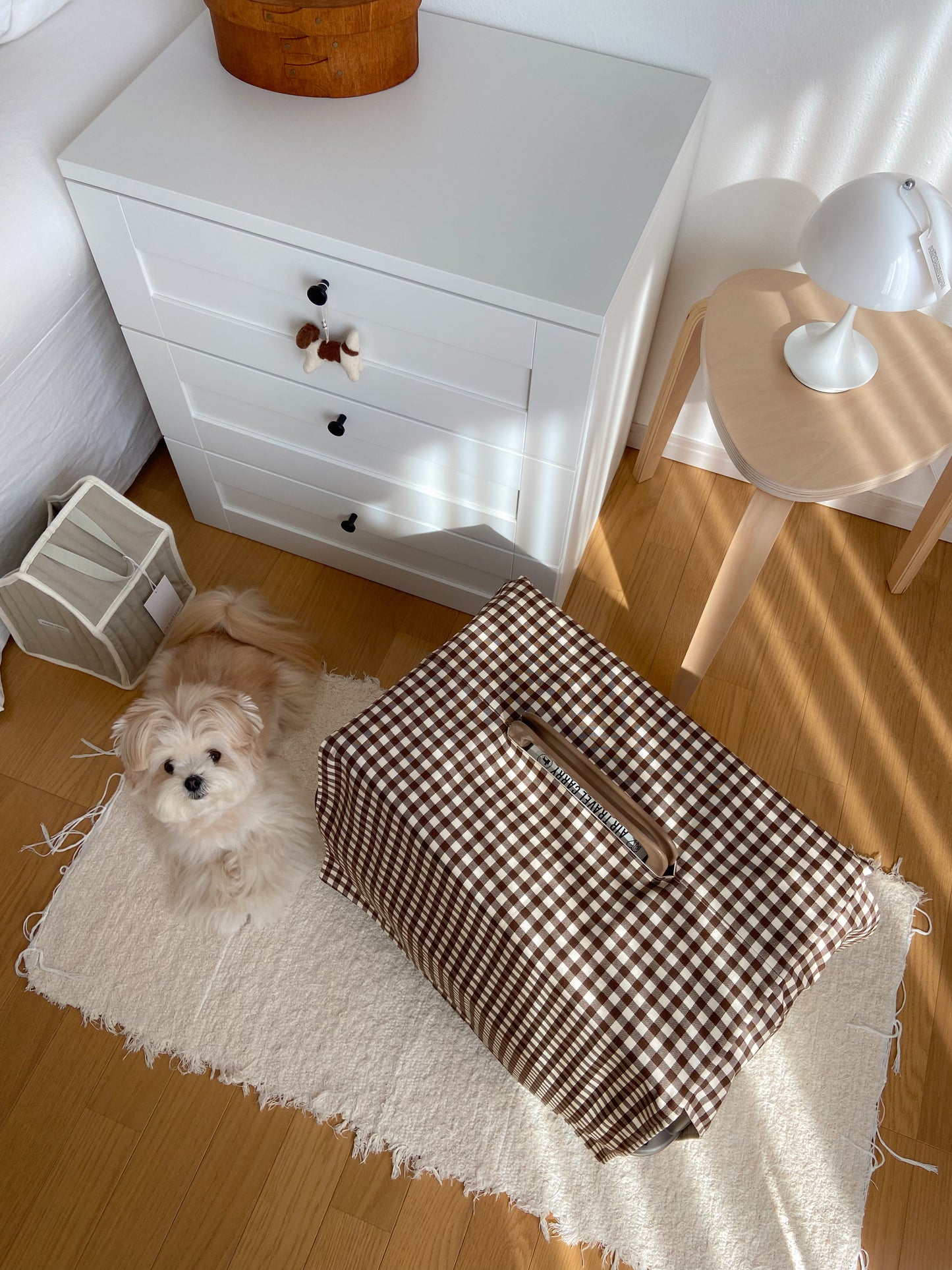 【送料無料】犬・猫用 クレートカバー｜かぶせるだけで落ち着く安心空間｜綿100％・全５色　4サイズ展開｜FIOLY　ギンガムチェック柄